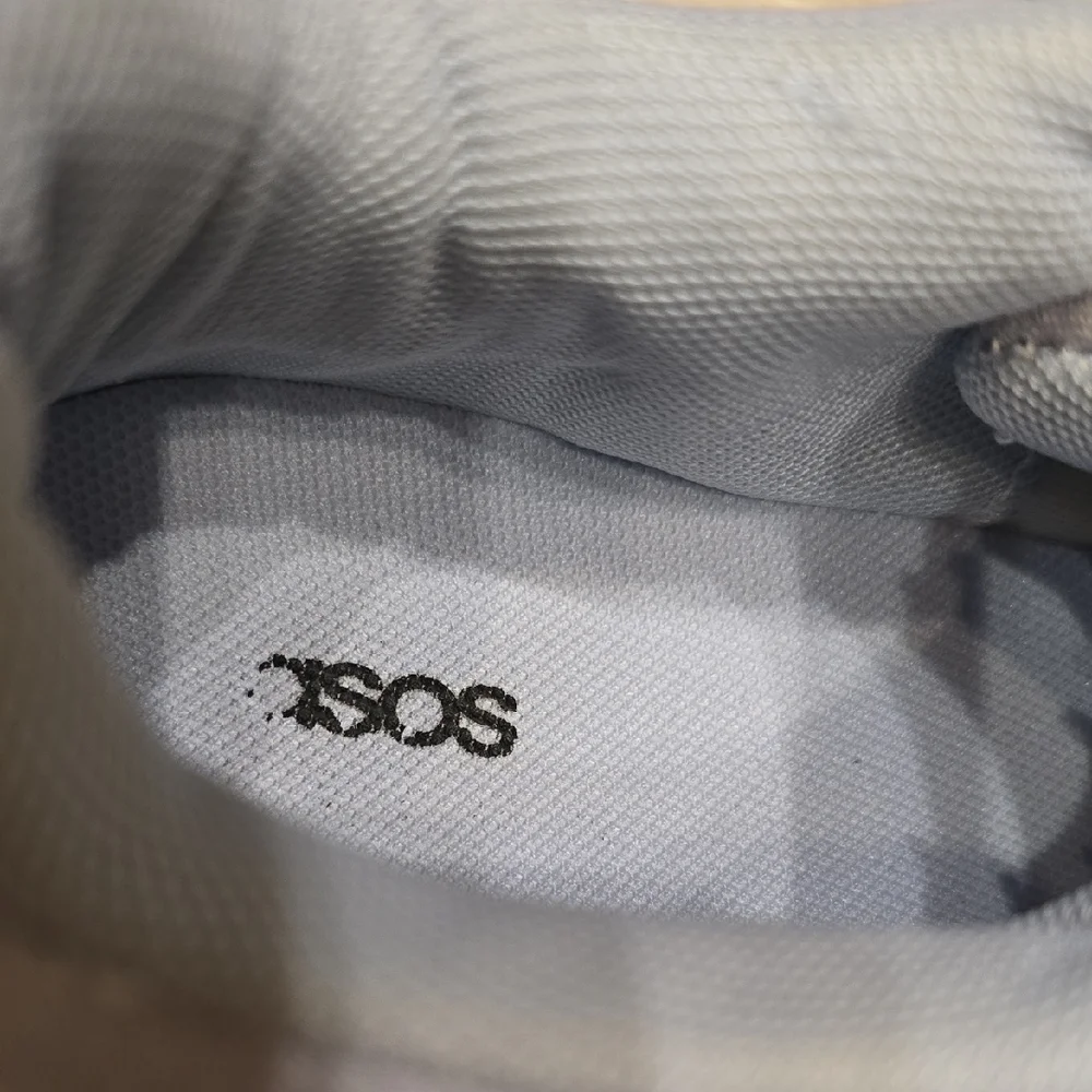 ASOS Light Blue Platform Sneakers Classic Low-Top Design - Picture 2 of 12